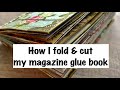 Magazine Glue Book•How I fold & cut it•Step by step instructions❤️