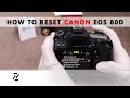 CANON EOS 80D | How to reset canon camera  | Clear Camera Setting [ HINDI ]