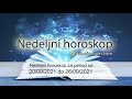 Nedeljni horoskop za period od 20/09/2021 do 26/09/2021