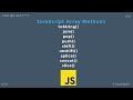 JavaScript Array Methods | Vanilla JavaScript | Learn JavaScript | JavaScript Tutorial for Beginners