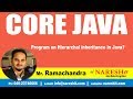 Core Java Tutorial | Program on Hierarchal inheritance in Java? | Mr.Ramchandra