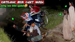 Prank Kuntilanak Bikin Kaget Warga || Auto Nyemplung Paling Lucu Bikin Ngakak🤣🤣