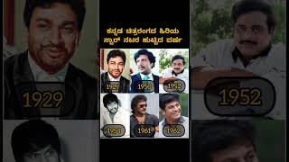 Birth year of senior actors of Kannada film industry