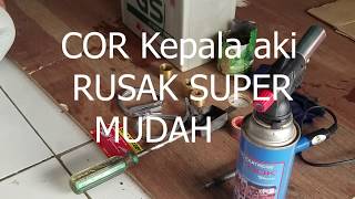 Cara cor Kepala aki rusak super mudah.