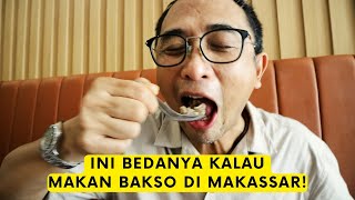 UNIK!! MAKAN BAKSO PAKE BURAS??! PIYU COBAIN BAKSO ATI RAJA MAKASSAR!