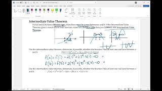 Using Intermediate Value Theorem to Determine if A Zero Exists between Two x-values