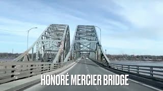 [4K] Drive across the Honorémésier Bridge and see the scenery of Montreal's West Island