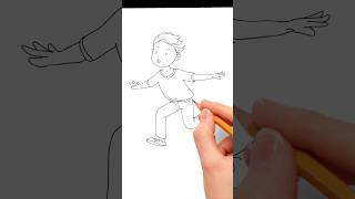 Boy 🏃 Drawing #reels #kids #kids_home_tv #trendingshorts