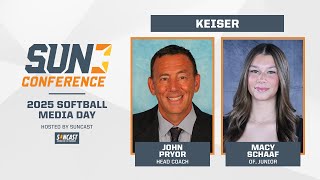 2025 Sun Conference Softball Media Day - Keiser