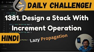 1381. Design a Stack With Increment Operation | stack | Leetcode Daily Challenge | DSA | Java