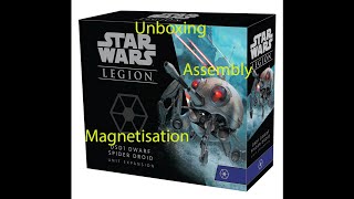 DSD1 Dwarf Spider Droid Legion - unboxing, assembly and magnetisation