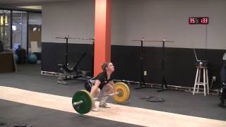 Sara's Openers 55kg snatch 65kg clean \u0026 jerk