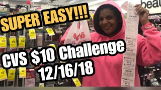 CVS $10 Challenge With Toni 12/16/18 | SUPER EASY!