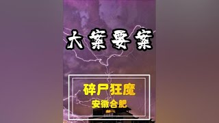 安徽合肥：小区里惊现碎尸狂魔 剥皮分尸 画面惨不忍睹 #大案纪实