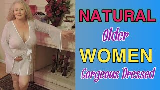 Natural Old Woman Over 50 Gorgeous Dressed Classy 08