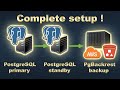 PostgreSQL primary and standby with pgbackrest backup complete step-by-step setup !