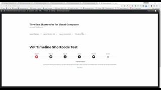 WP Timeline Shortcodes for Visual Composer tutorial