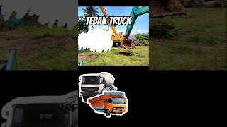 Tebak truck apa yang di depan bucket Excavator ini #shorts #truck #truckoleng #alatberatbesar