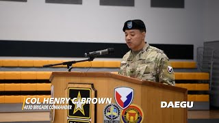 AFN Daegu - 403rd Army Field Support Brigade Change of Command