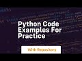 python code examples for practice