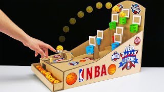 DIY Amazing NBA Basketball Board Game from Cardboard