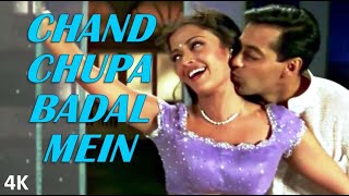 Chand Chupa Badal Mein | Salman Khan | Aishwarya Rai | 4K Video | HD Audio..
