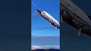 This is real footage, of a McDonnell Douglas DC-6 dangerous low pass over Alaska 🤯