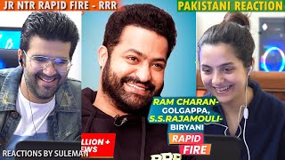 Pakistani Couple Reacts To Jr.NTR's Rapid Fire- "The biggest challenge in RRR was trying to..."| RRR
