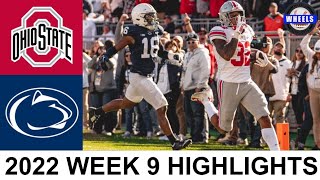 #2 Ohio State vs #13 Penn State Highlights | College Football Week 9 | 2022 College Football