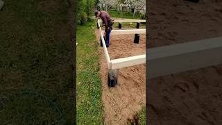 Perfect wooden beam frame connection #house #survival #outdoors #shorts #views #vlog #fyp #video