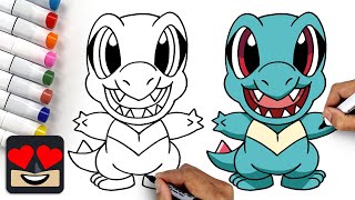How To Draw Pokemon | Totodile