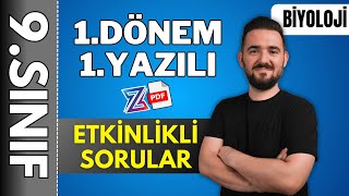 9.sınıf biyoloji 1.dönem 1.yazılı hazırlık 📌 AÇIK UÇLU SORULAR | 2024-2025 📂PDF