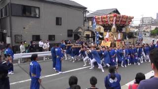 海神社　2014年　秋祭り　on　2014-10-11　東垂水＆西垂水の蒲団太鼓　その1