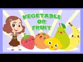 Vegetable or Fruit?  Learning Videos And Educational Games For Kids | Toddlers | Preschoolers