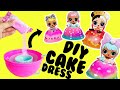 LOL Surprise Mix and Make Birthday Cake | DIY Cake Dress | Crafts for Kids
