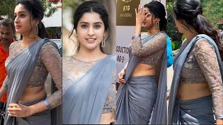 Tanya Ravichandran in ArunVijay Retta thala movie function | actress #tanyaravichandran saree Hot