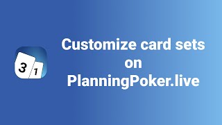 Mastering Card Sets in PlanningPoker.live: Custom Decks, Presets, and More!