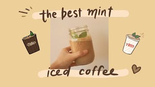 how to make an easy mint mojito/mint sereno iced coffee