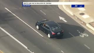 CHP in pursuit of suspected stolen vehicle in LA County