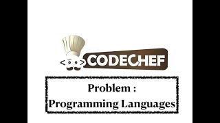 Programming Languages - Problem | Code Chef || Daily Coding Problem || Java Code ||