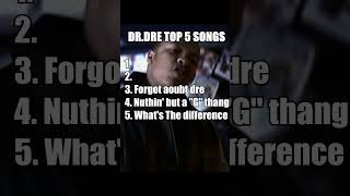 DR.DRE TOP 5 SONGS #music #rap #top5 #drdre