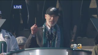 Gov. Wolf, Philadelphia Mayor Kenney Speak At Eagles Championship Ceremony