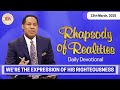 We're the Expression of His Righteousness | 13th March 2025 | Rhapsody of Realities Daily Devotional