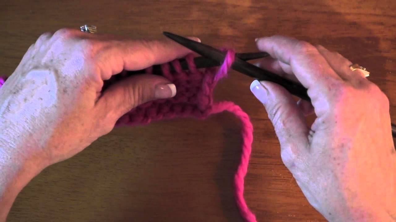 Putting Stitches Back On Needle After Correcting A Mistake - YouTube