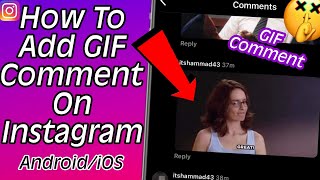 How To Add GIF Comment On Instagram Android/iOS | New Update