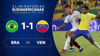 BRASIL vs. VENEZUELA [1-1] | RESUMEN | ELIMINATORIAS SUDAMERICANAS | FECHA 3