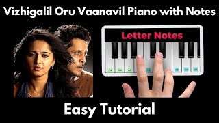 Vizhigalil oru vaanavil Piano Tutorial with Notes | G.V Prakash Kumar | Perfect Piano | 2020