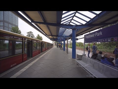 Germany, Berlin, S-Bahn Ride From Treptower Park To Ostkreuz Station ...