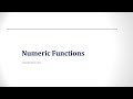 קורס SQL בסיסי, שיעור 17 - Numeric Functions