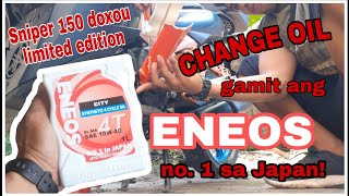 CHANGE OIL YAMAHA SNIPER 150 LIMITED EDITION ||  GAMIT ANG ENEOS OIL NO.1 SA JAPAN ||RUTOUR TV